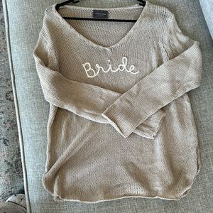 Wooden Ships Bride Sweater